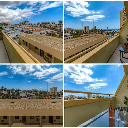 Newly Reformed With Sea View And Pool, Near The Beach, In Playa De Americas 美洲海滩